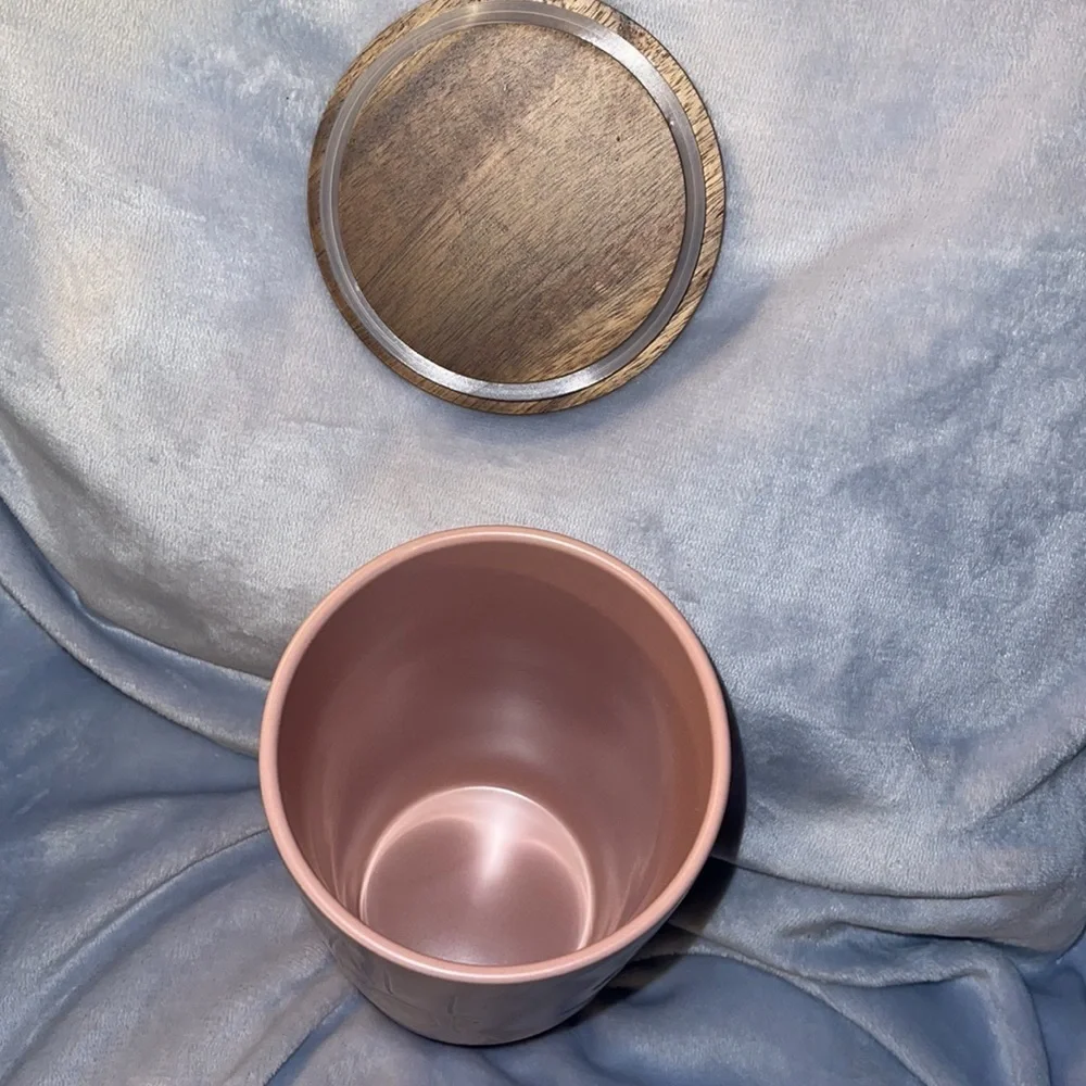 Rae Dunn “ALL FOR MOM” Ceramic Pink Container